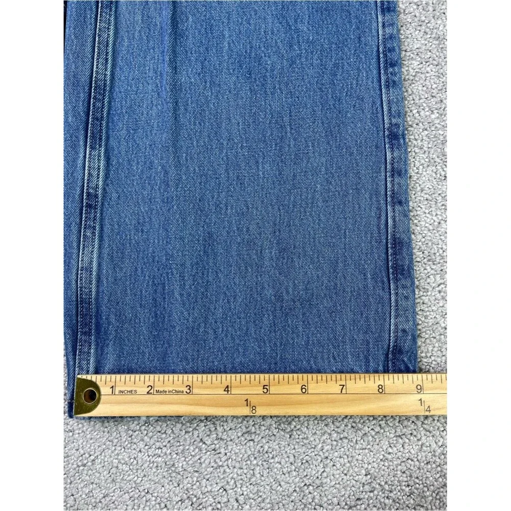 Hollister Jeans Women's 23 Blue Baggy Wide Leg Low Rise Medium Wash Denim - Picture 10 of 11